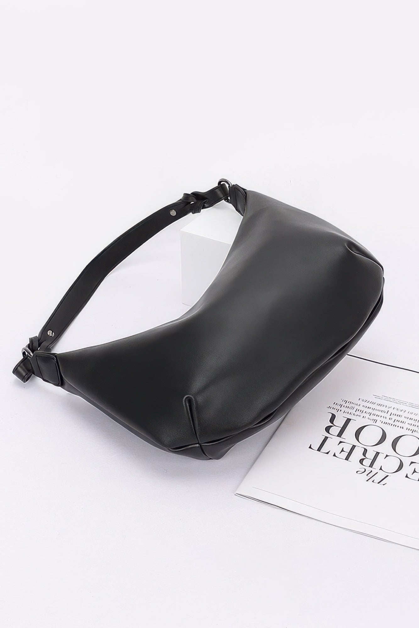 Faux Strap Shoulder Bag