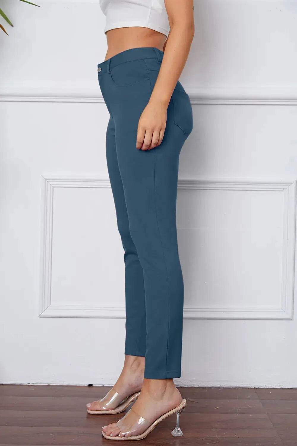 Basic BAE Full Size StretchyStitch High Waist Skinny Pants