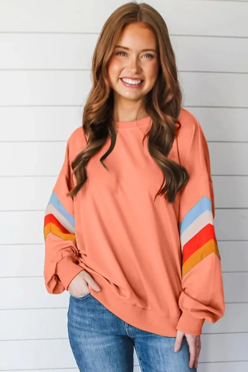 Cotton Crew Neck Sweatshirt Rainbow by Love Salve