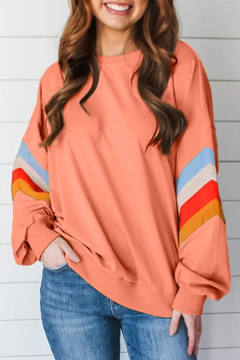 Cotton Crew Neck Sweatshirt Rainbow by Love Salve
