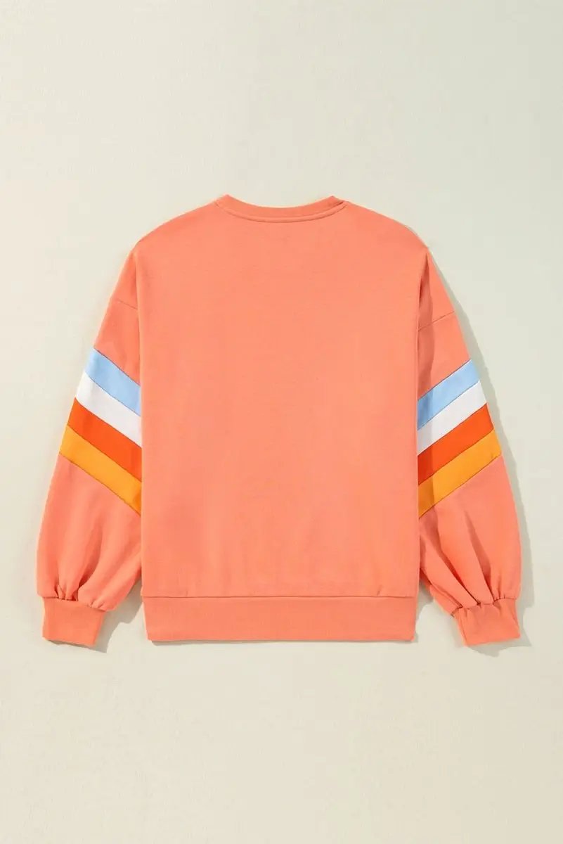 Cotton Crew Neck Sweatshirt Rainbow by Love Salve