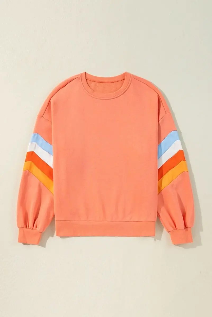 Cotton Crew Neck Sweatshirt Rainbow by Love Salve