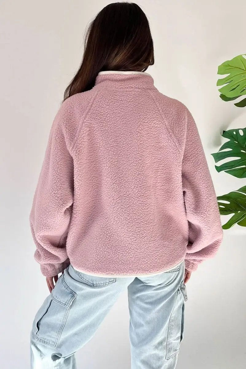 Women's Fuchsia Plush Sweatshirt | Love Salve Fleece