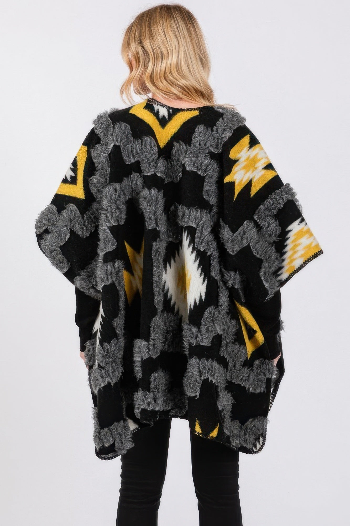Fuzzy Aztec Pattern Kimono