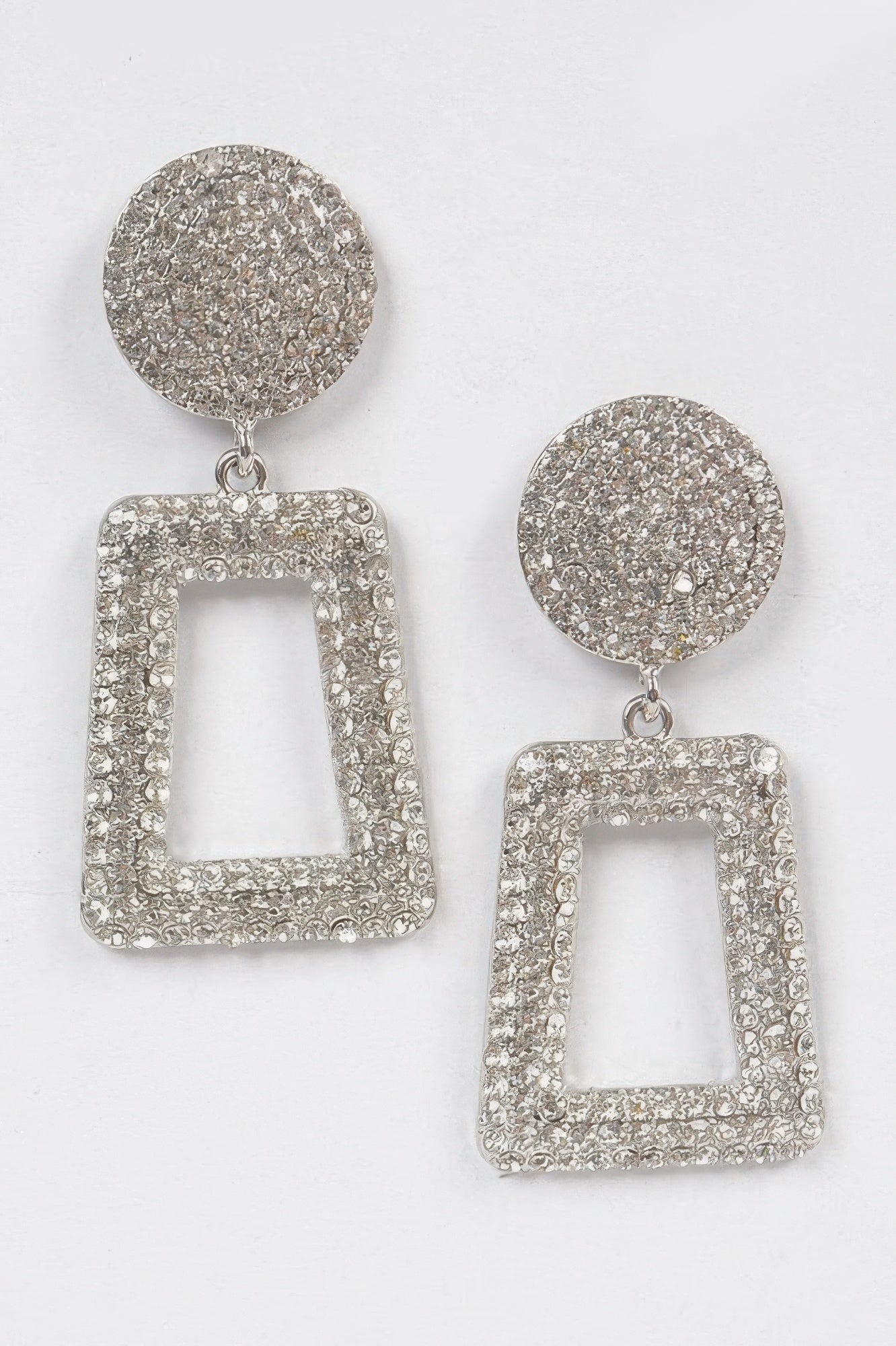 Glittered Beads Drop Earrings