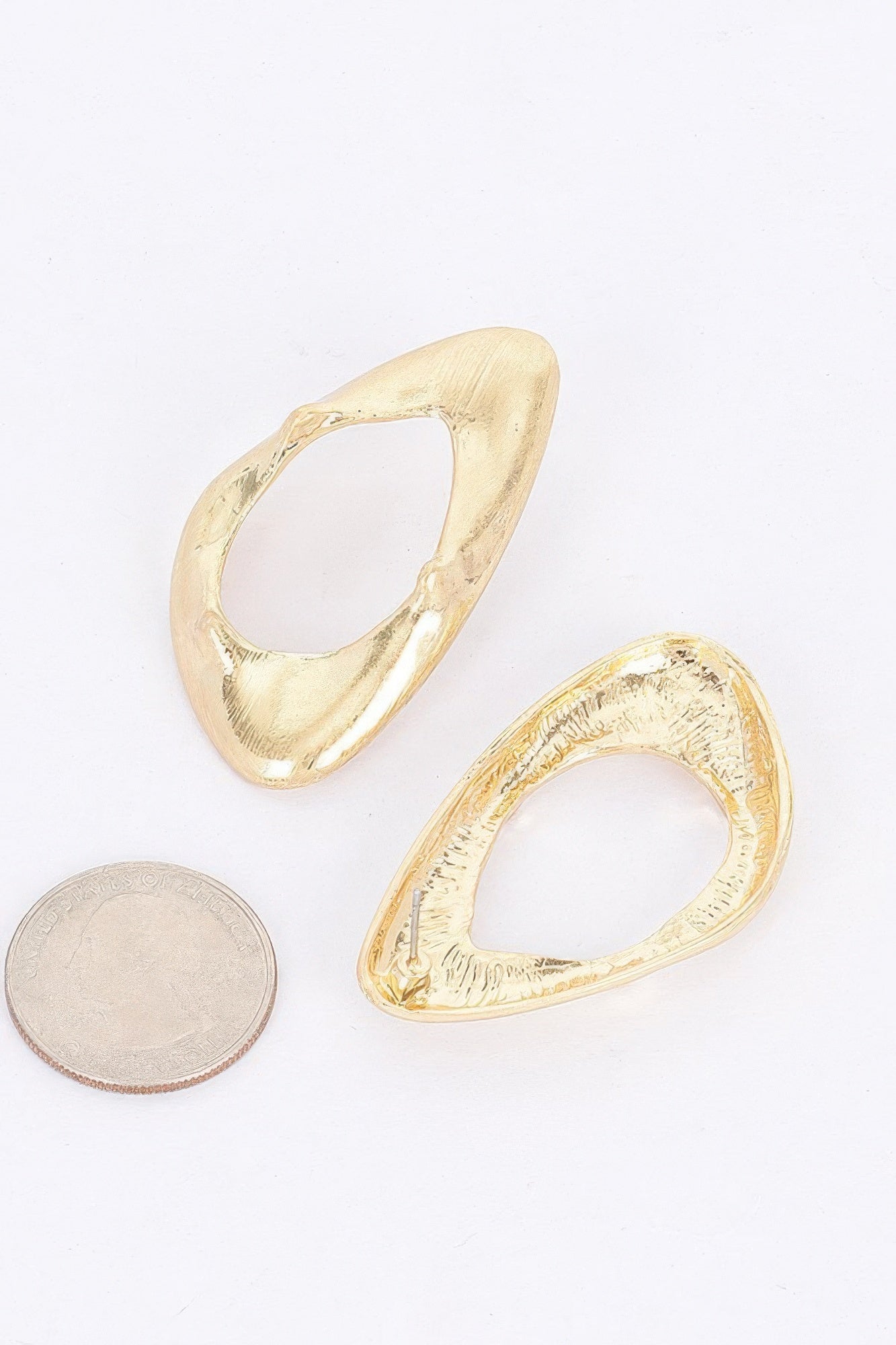 Gold Plated Metal Earring