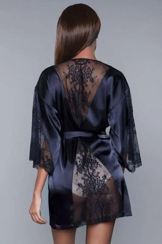 Women's Robe Robe - Lightweight & Comfortable - Elegant Black
