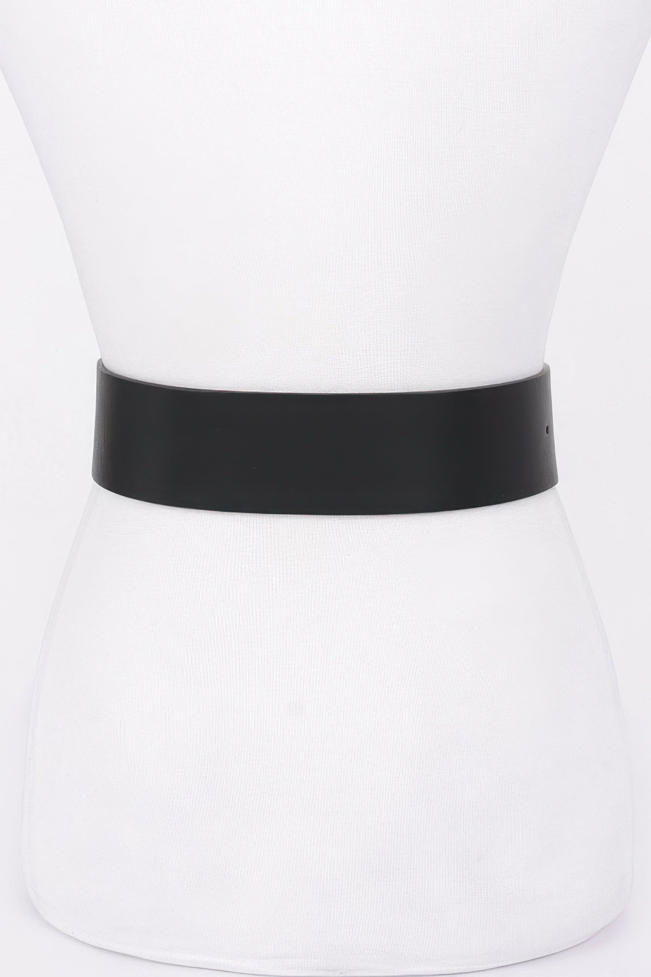 Hammered Metal Buckle Stretch Belt
