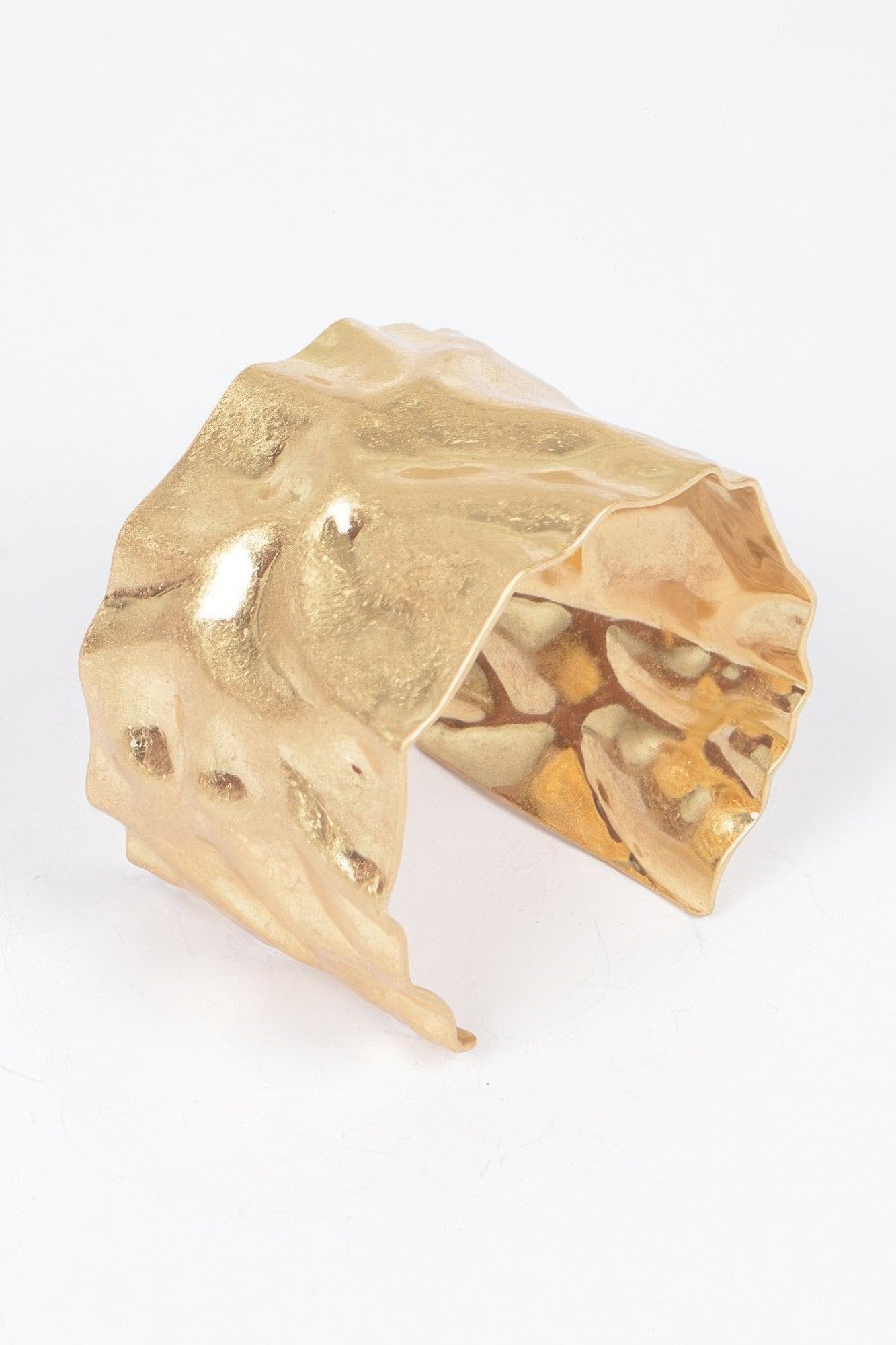 Hammered Metal Cuff Bracelet