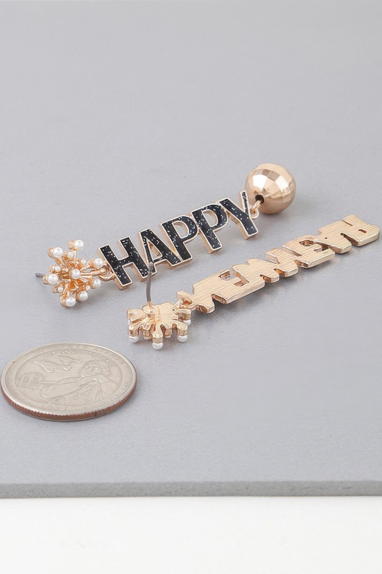 Happy New Year Drop Earrings