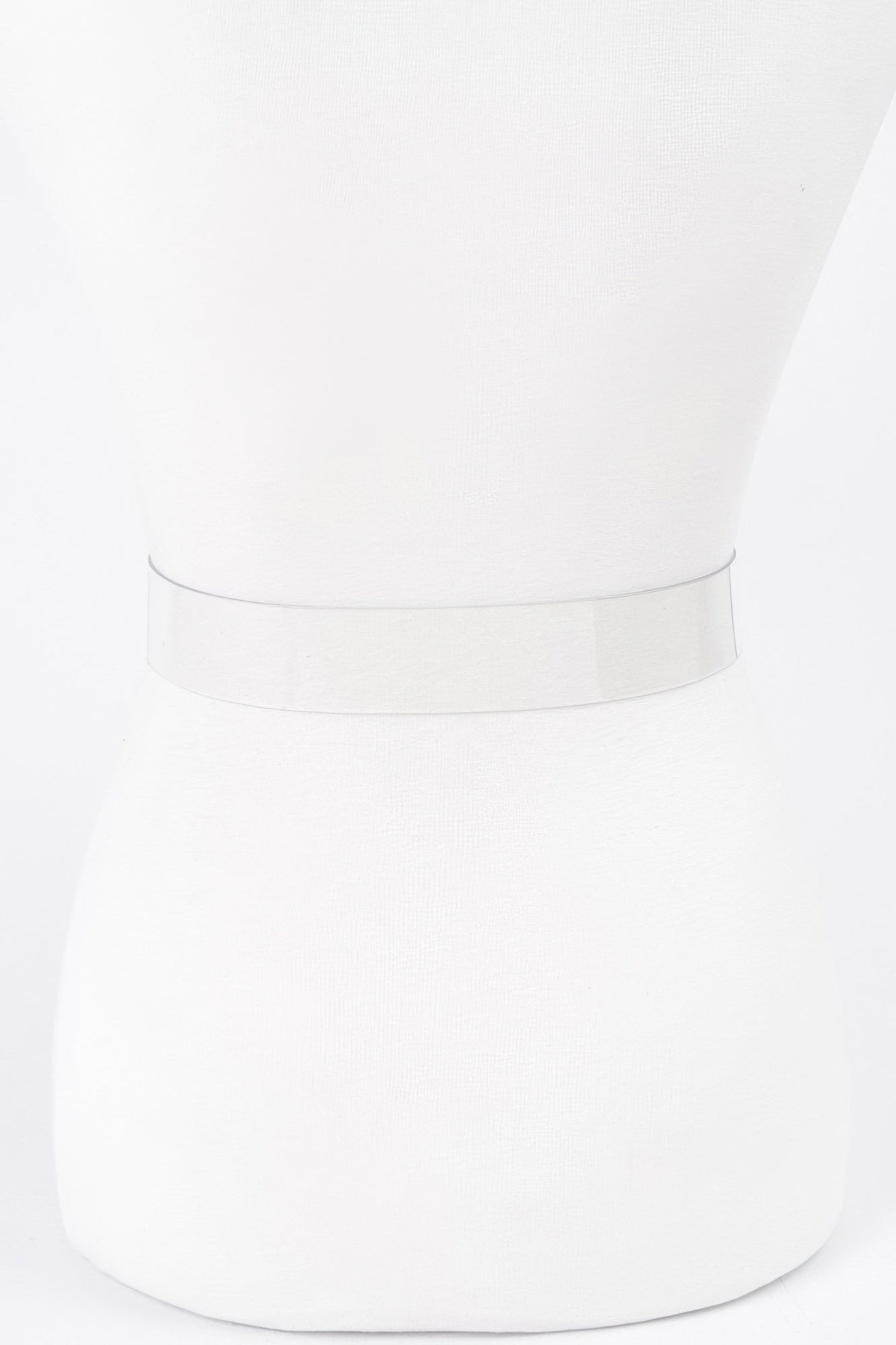 Heart Shape Metal Buckle Clear Belt