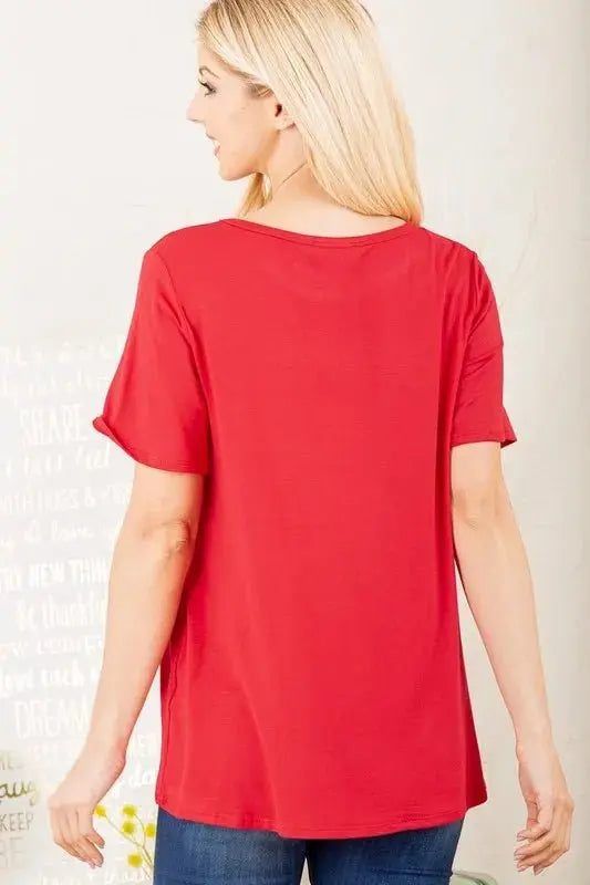 T-Shirts Trendsi Leopard Lip Graphic Women's Plus Size T-Shirt - Soft & Comfy