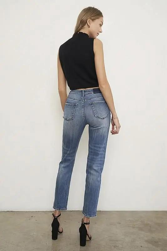 Women's High Rise Jeans Women's Jeans - High Rise Slimming Fit - Contemporary Denim