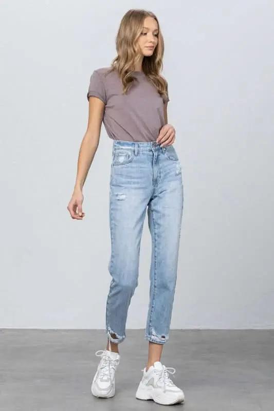 Clothing Insane Gene HIGH RISE TAPERED JEANS - Premium Quality Product | Fast Shipping & Returns