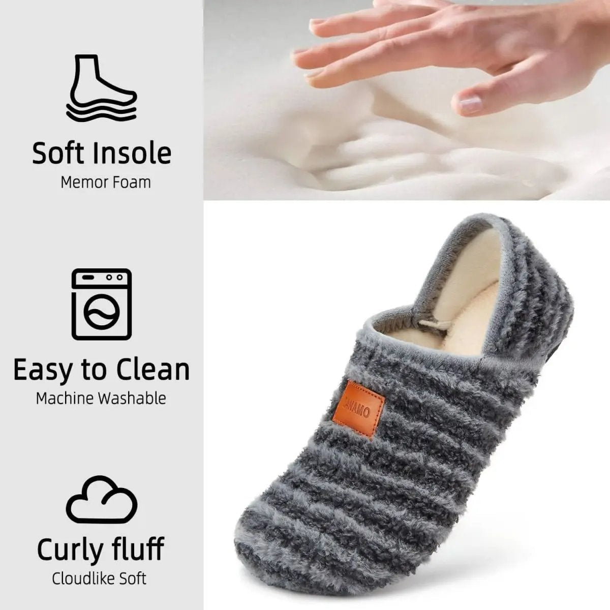 Shoes Love Salve Furry Slippers Women's/Men's Indoor Home, Yoga Socks - Cozy & Comfy