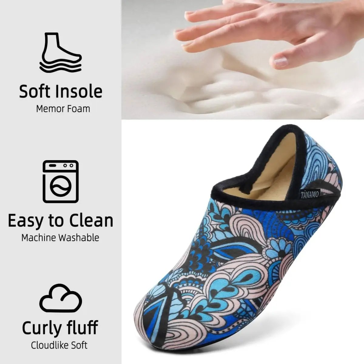 Shoes Love Salve Furry Slippers Women's/Men's Indoor Home, Yoga Socks - Cozy & Comfy