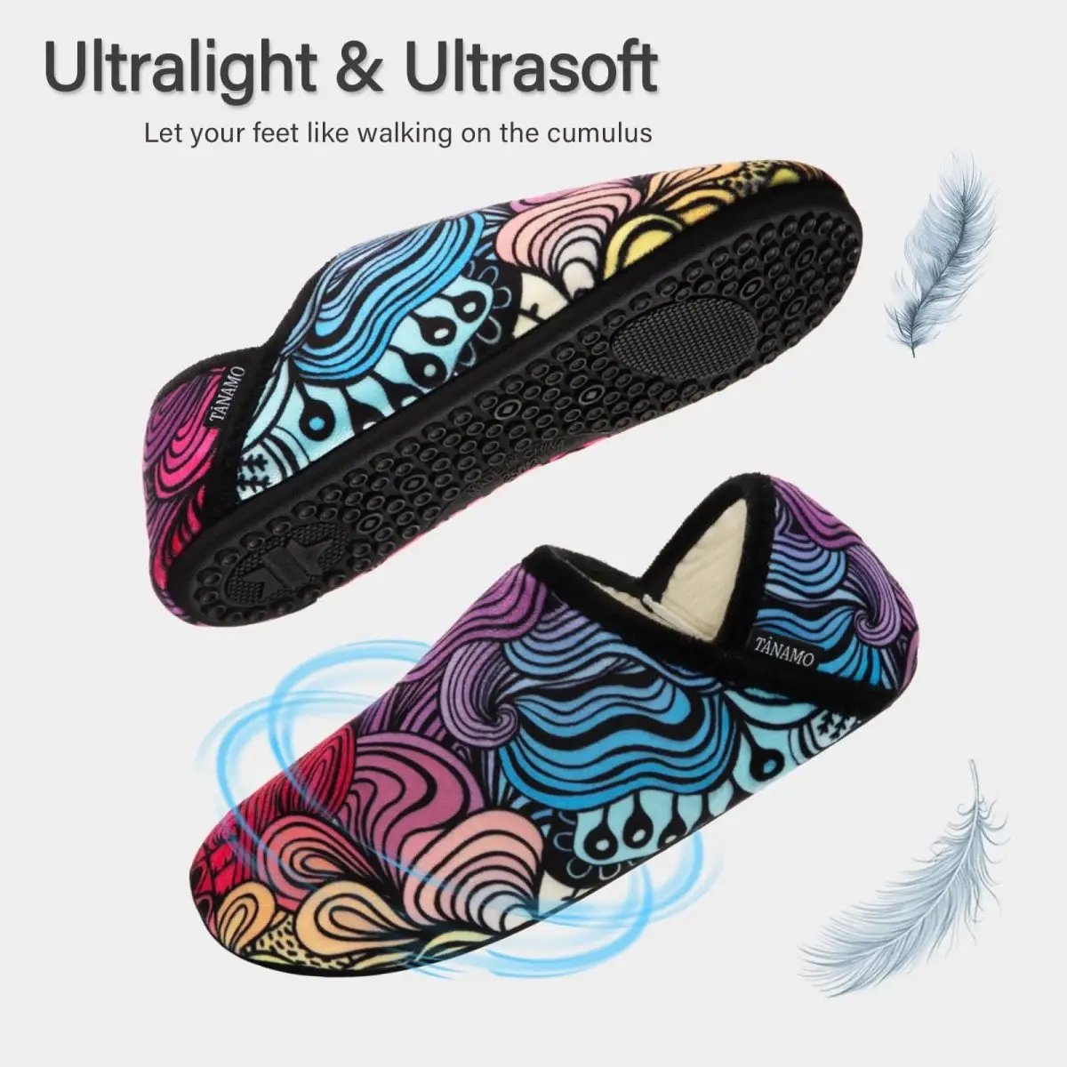 Shoes Love Salve Furry Slippers Women's/Men's Indoor Home, Yoga Socks - Cozy & Comfy