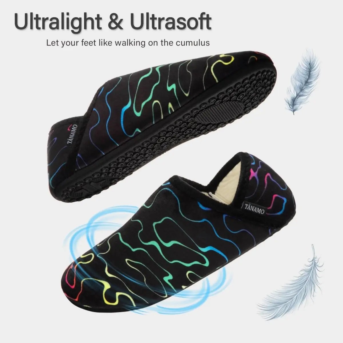 Shoes Love Salve Furry Slippers Women's/Men's Indoor Home, Yoga Socks - Cozy & Comfy