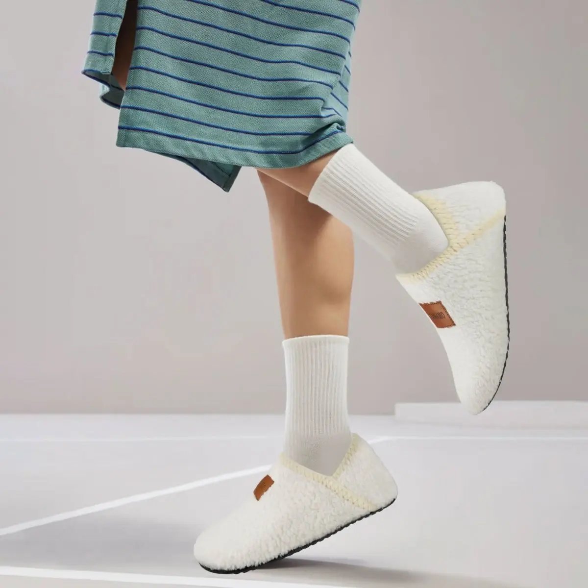 Shoes Love Salve Furry Slippers Women's/Men's Indoor Home, Yoga Socks - Cozy & Comfy