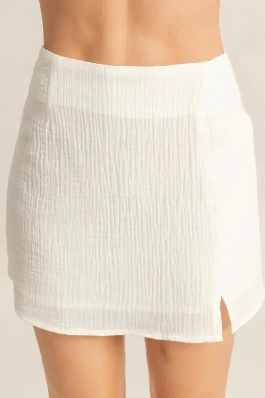 Women's Two-Piece Set - Ruched - Party Club Mini Skirt & Top