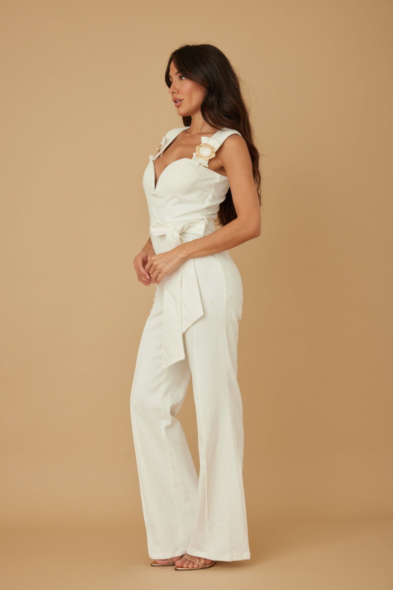 Intertwined Ring Detail With Strap Jumpsuit