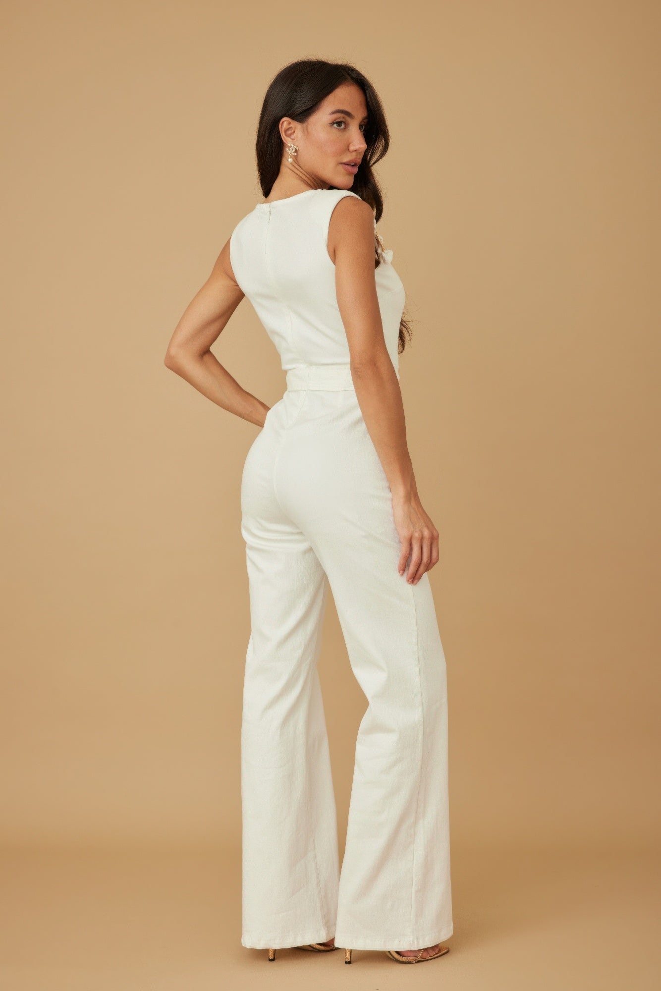 Intertwined Ring Detail With Strap Jumpsuit