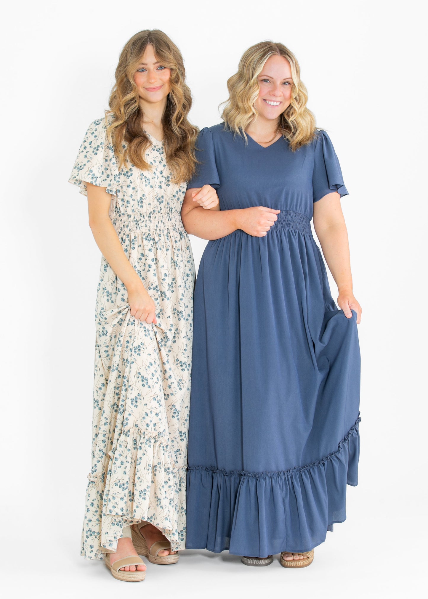 Isabella V-Neck Floral Maxi Dress