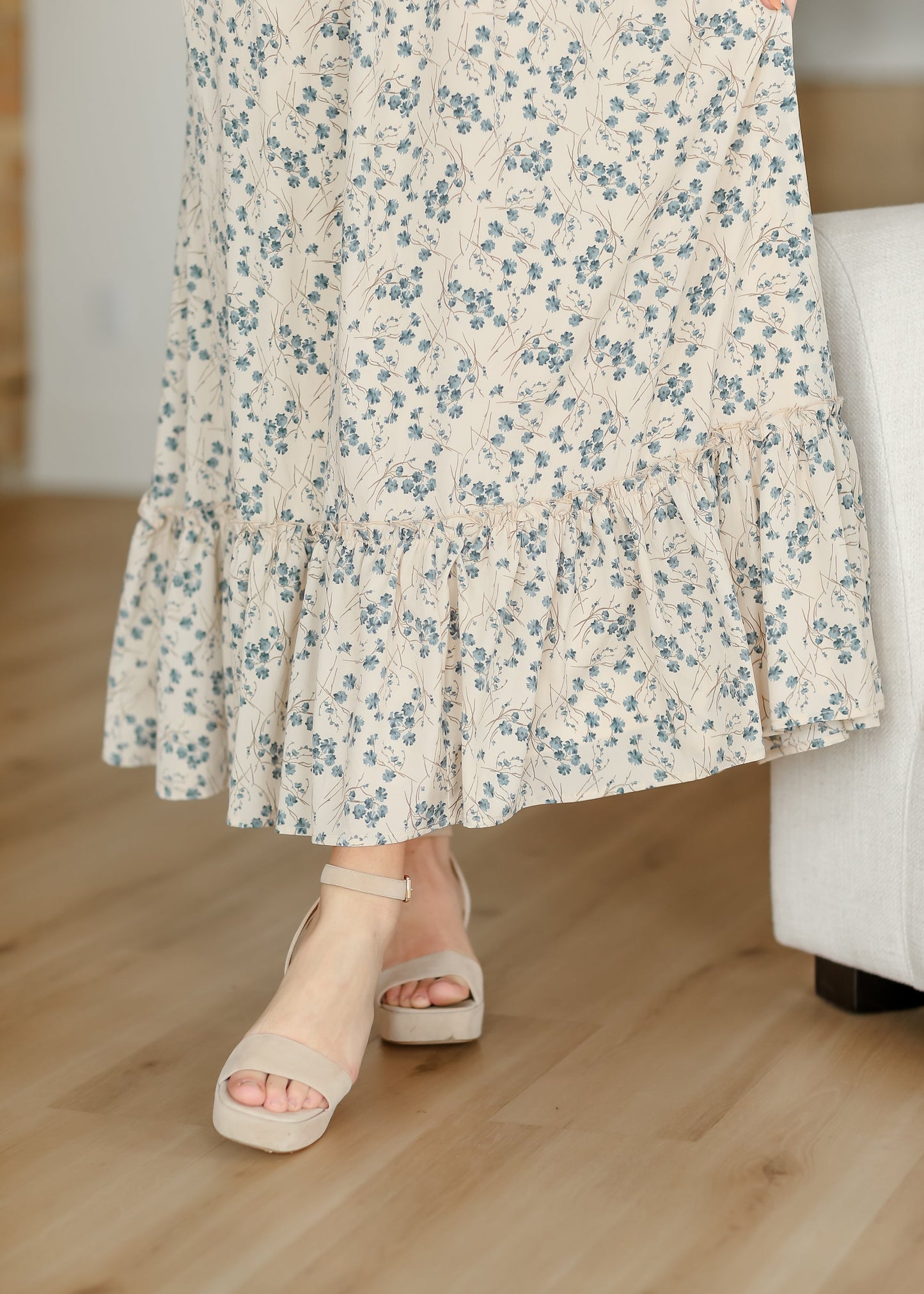 Isabella V-Neck Floral Maxi Dress