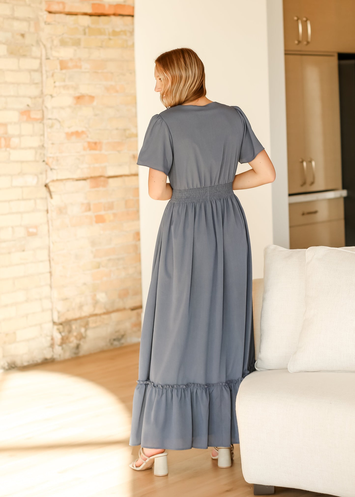 Isabella V-Neck Maxi Dress