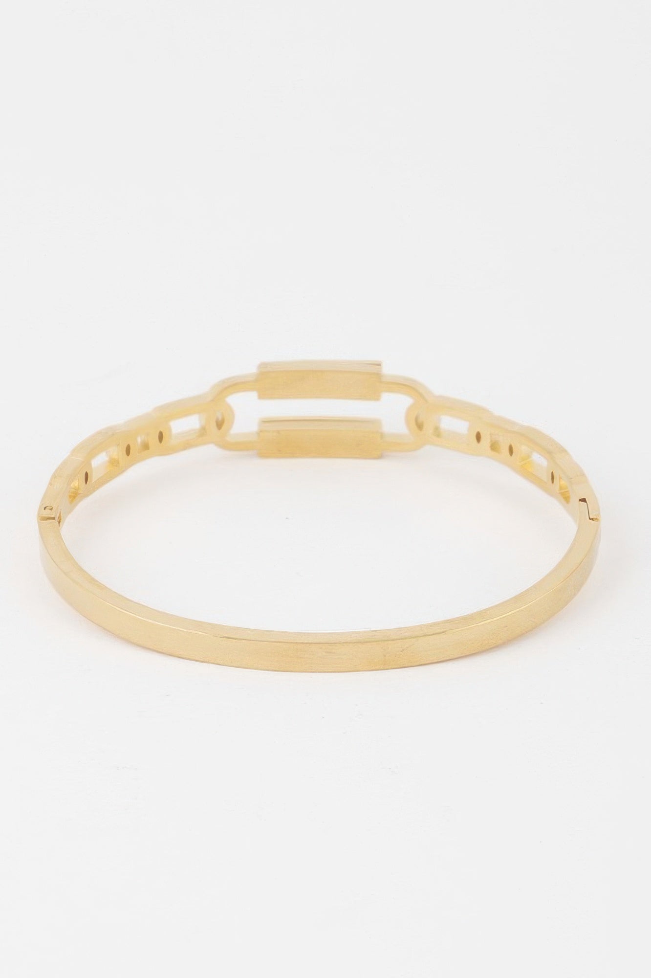 Jeweled Curb Chain Clasp Bracelet