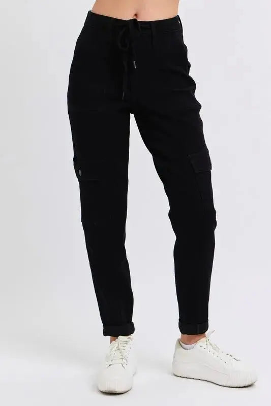 Women's Plus Size Joggers Plus Size Women's Joggers - High Waist Cargo - Comfy Cuffed