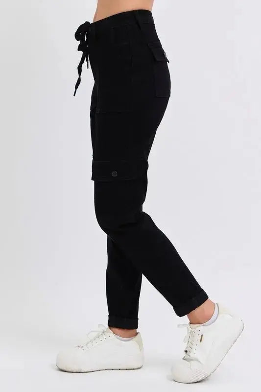 Women's Plus Size Joggers Plus Size Women's Joggers - High Waist Cargo - Comfy Cuffed