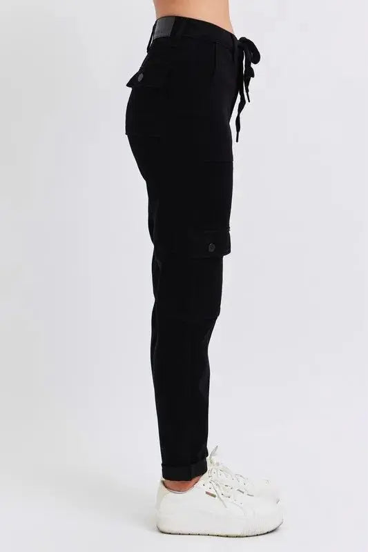 Women's Plus Size Joggers Plus Size Women's Joggers - High Waist Cargo - Comfy Cuffed