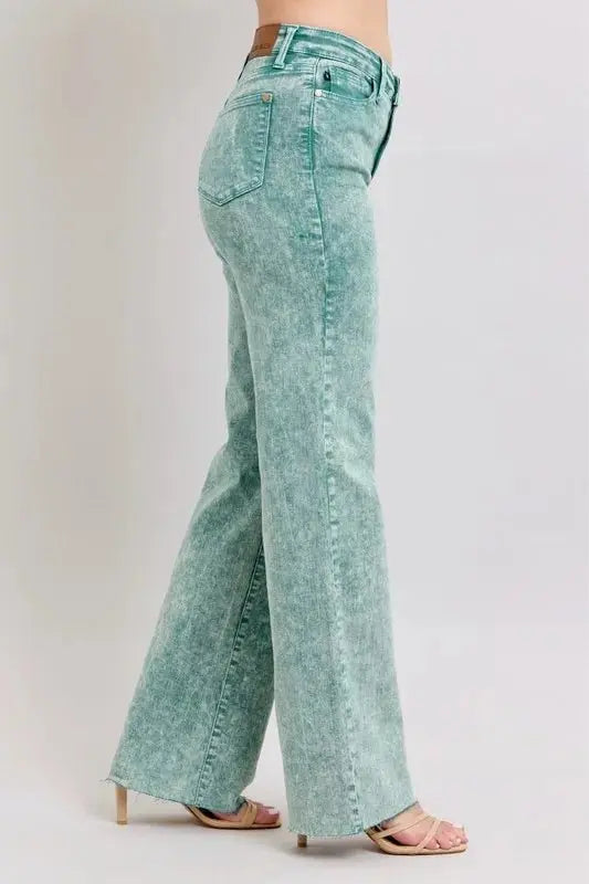 Shoes Trendsi Judy Blue High Waist Women's Jeans Everyday Casual Raw Hem Dad Jeans