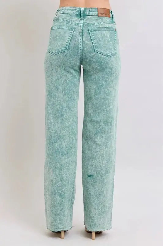 Shoes Trendsi Judy Blue High Waist Women's Jeans Everyday Casual Raw Hem Dad Jeans