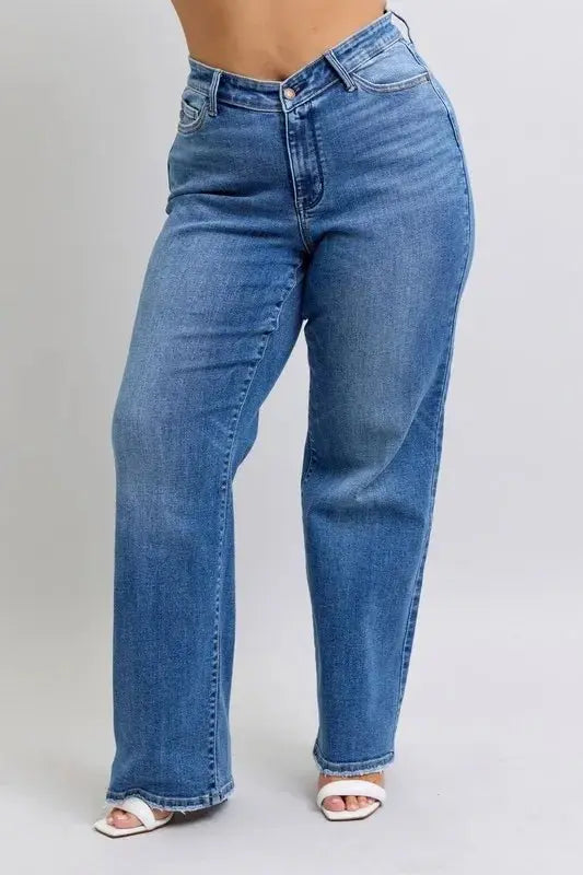 Accessories Trendsi Judy Blue High Waist Jeans Women's Everyday Vintage Wash Denim Comfort Fit