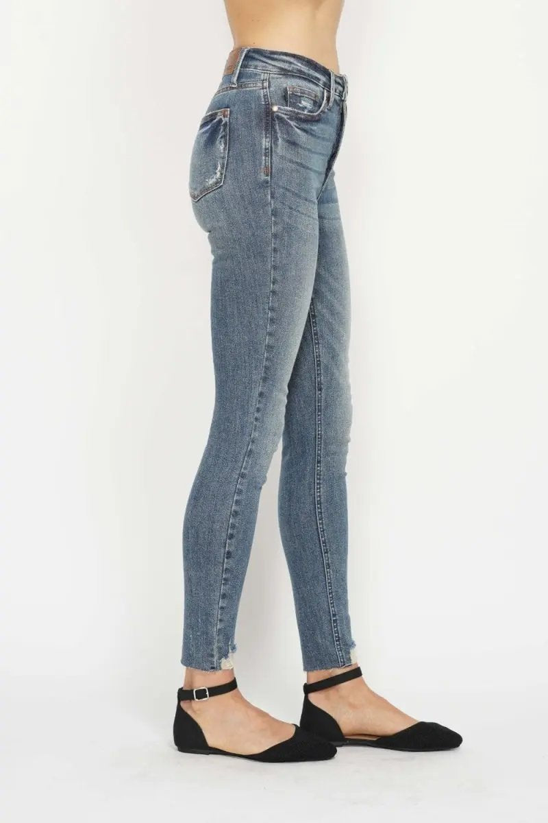 Shoes Trendsi Judy Blue Jeans Women's Full Size Tummy Control Vintage Wash Skinny Jeans