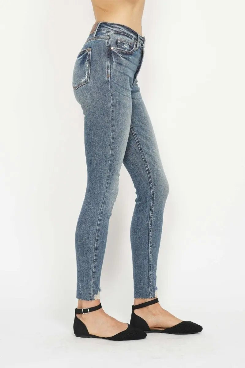 Shoes Trendsi Judy Blue Jeans Women's Full Size Tummy Control Vintage Wash Skinny Jeans