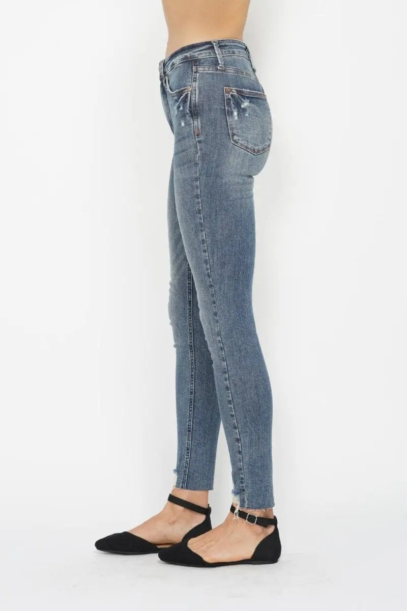 Shoes Trendsi Judy Blue Jeans Women's Full Size Tummy Control Vintage Wash Skinny Jeans
