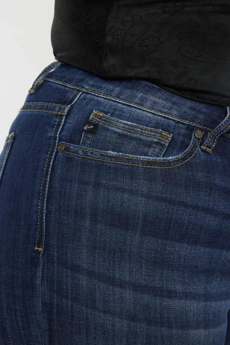 Trendsi Women's Jeans - Mid Rise Slim Flare Denim