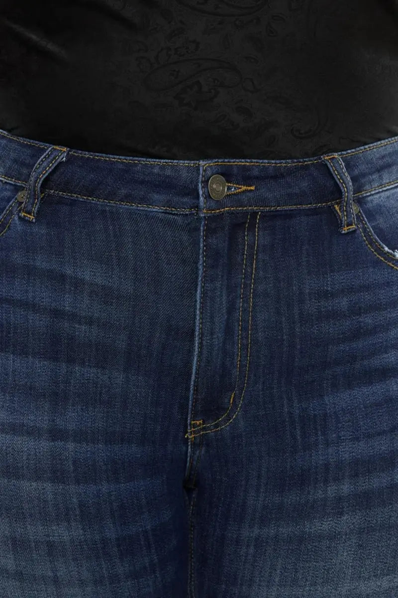 Trendsi Women's Jeans - Mid Rise Slim Flare Denim