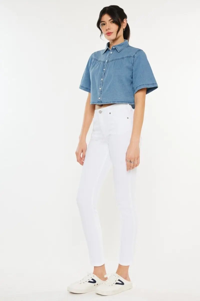 Women's Jeans - High Rise Ankle - Skinny Trendy
