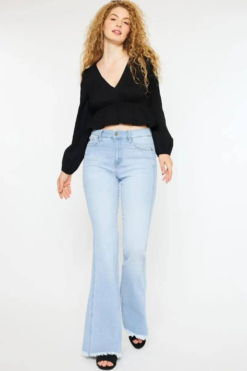 Accessories Trendsi Kancan High Rise Flare Jeans Women's Curvy Fit Denim - Chic & Flattering