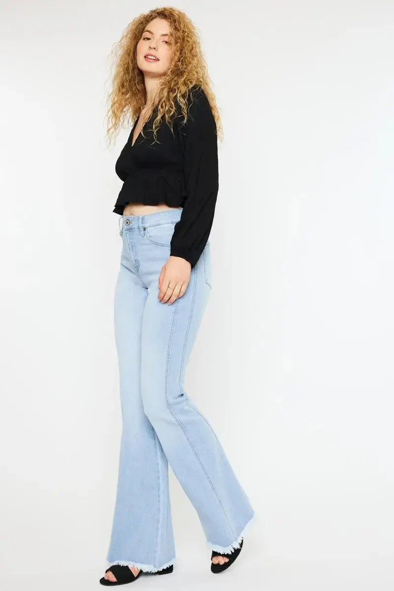 Accessories Trendsi Kancan High Rise Flare Jeans Women's Curvy Fit Denim - Chic & Flattering