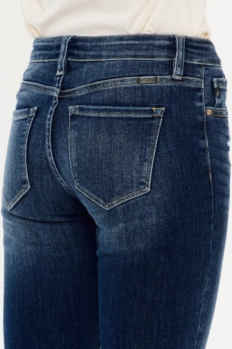 Shoes Trendsi Kancan Mid Rise Jeans + Everyday Wear + Flare Jeans + Button Fly + Comfy Fit