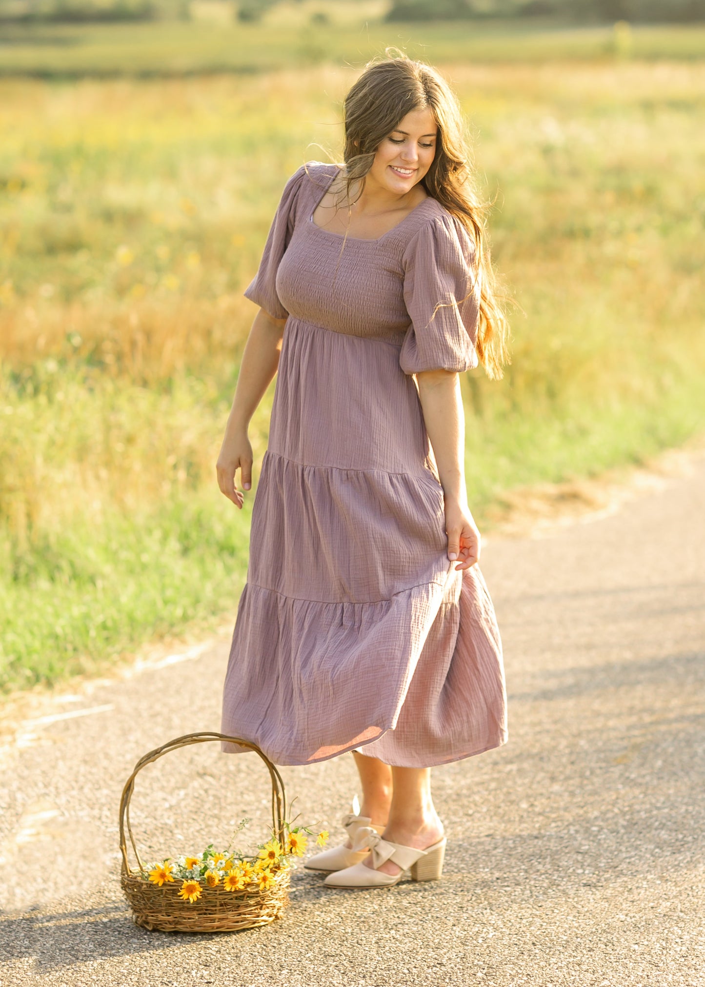 Kayleen Gauze Maxi Dress