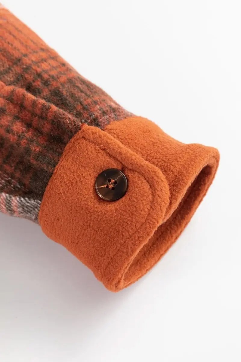 Khaki Plaid Shacket | Love Salve Polyester