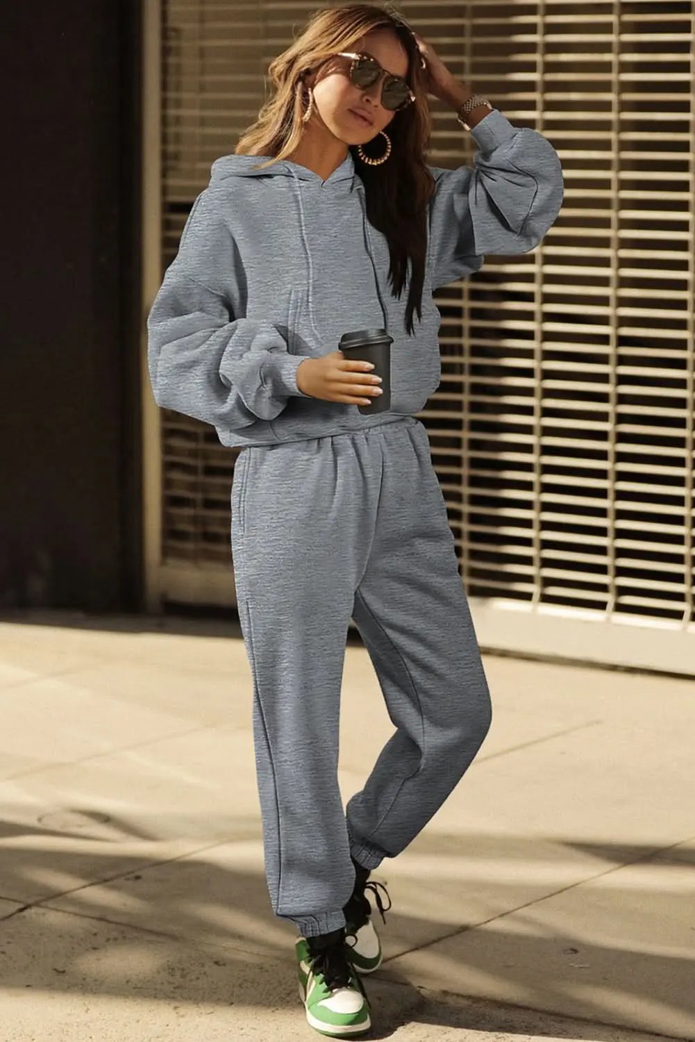 Love Salve Women's Gray Joggers — Cozy Cotton Blend Loungewear