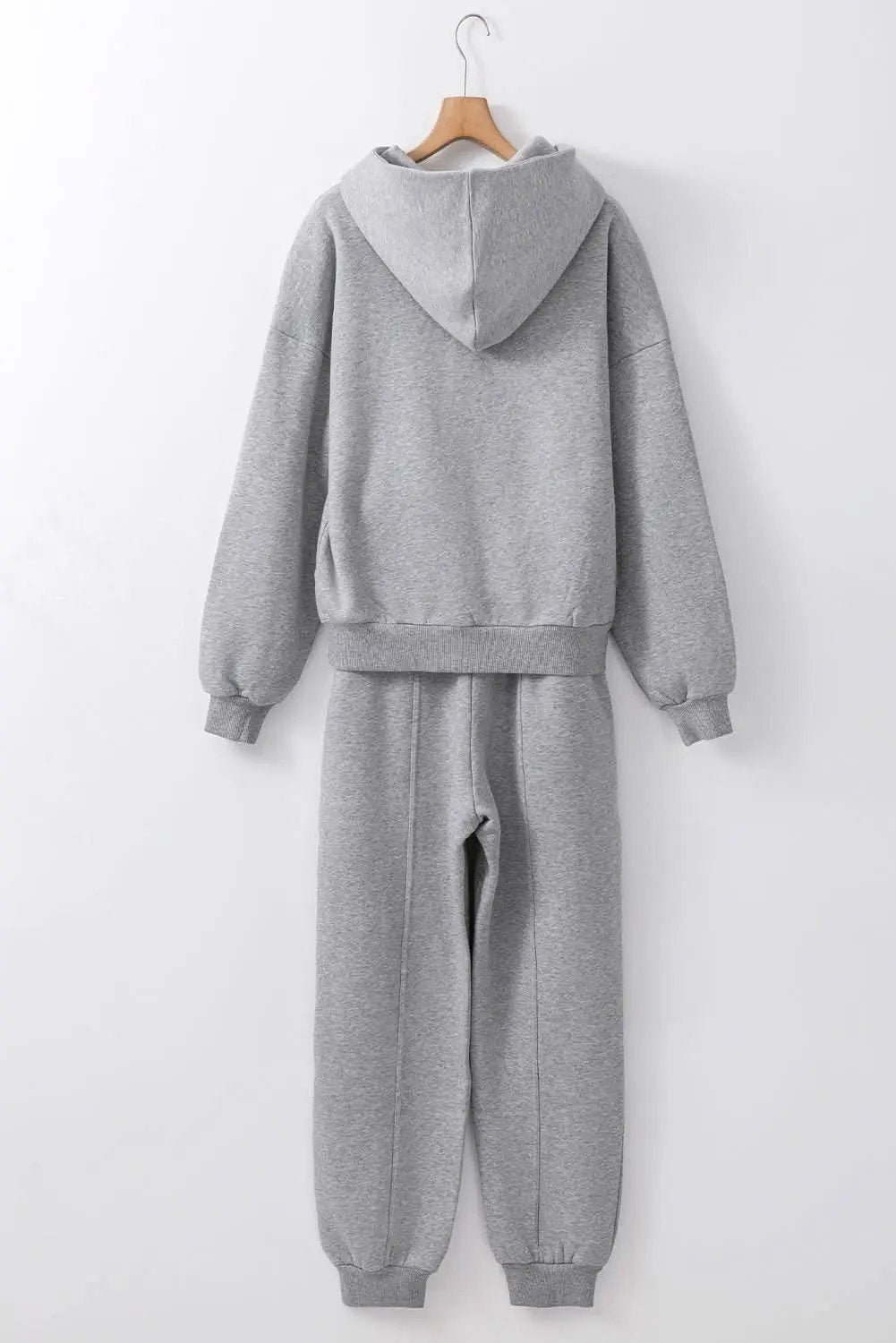 Pants Love Salve Gray Hoodie & Joggers Women's Loungewear Set Casual Winter Activewear