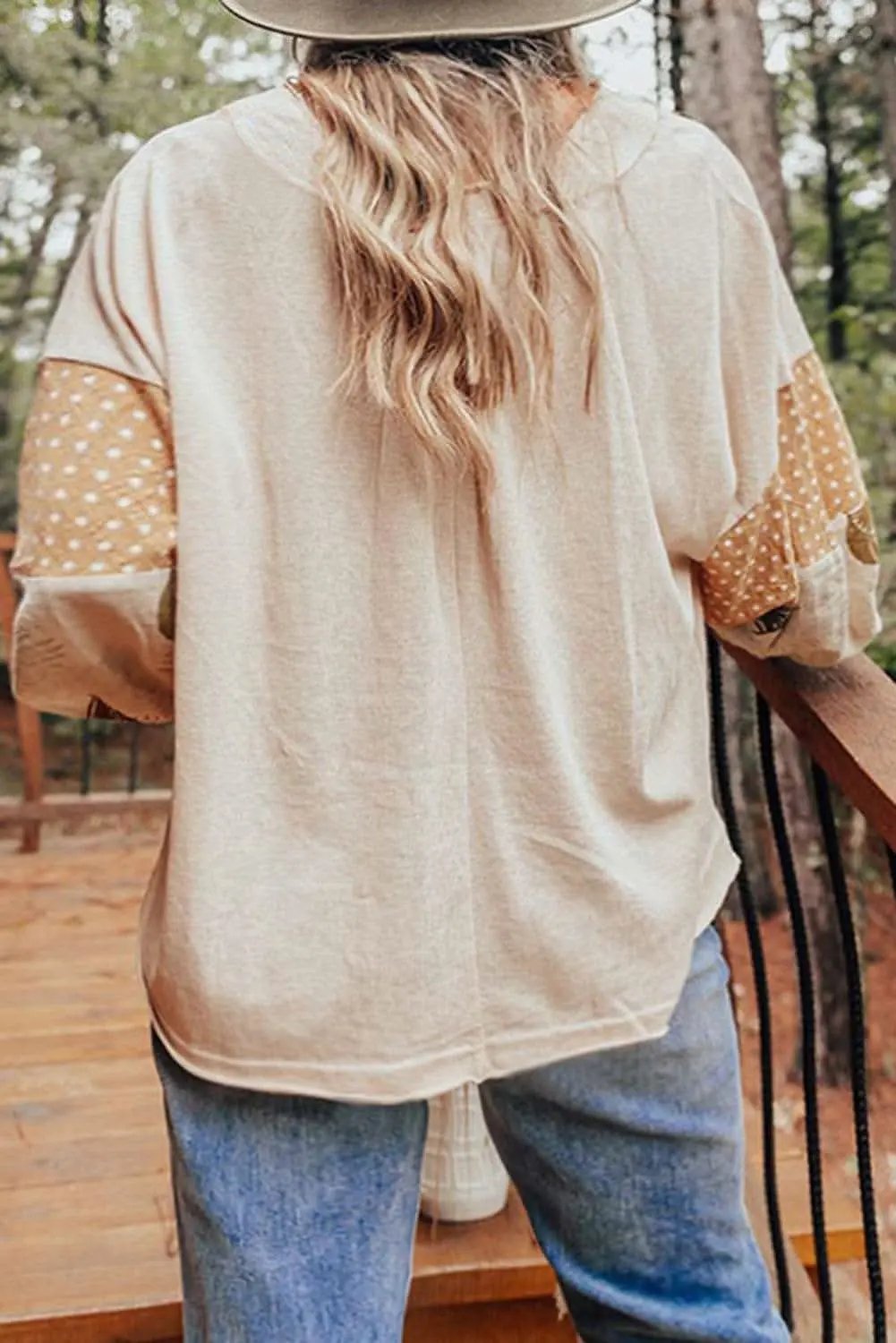 Pants Love Salve Palm Print Blouse Women's Fashion Top Puff Sleeves Chic Style